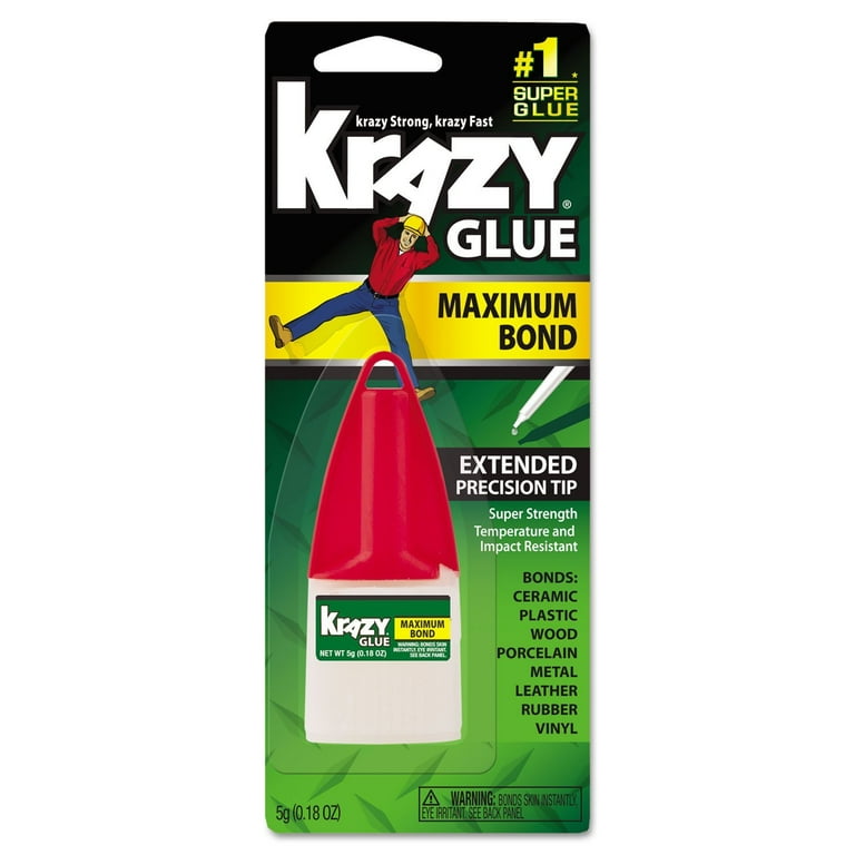 Maximum Bond Krazy Glue, 0.18 oz. Extra Strong, Durable, Precision Tip, Sold as 1 Each Maximum Bond Krazy Glue, 0.18 oz. Extra Strong, Durable, Precision Tip, Sold as 1 Each