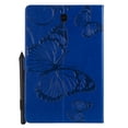 thumbnail image 3 of Galaxy Tab S4 10.5-inch 2018 SM-T830/T835 Case,Allytech Embossed with Butterfly Series Folio Stand Wallet Case with Cards/Cash Holder for Samsung Galaxy Tab S4 10.5-inch 2018 Release Tablet, Blue, 3 of 7