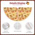 thumbnail image 4 of Daiia Wild West Colorful Drawing Merry Christmas Tree Skirt , Xmas Large Lace-up Tree Skirt, Santa Snowflakes Rustic Home Decorations New Year Party Farmhouse Decor-48", 4 of 7