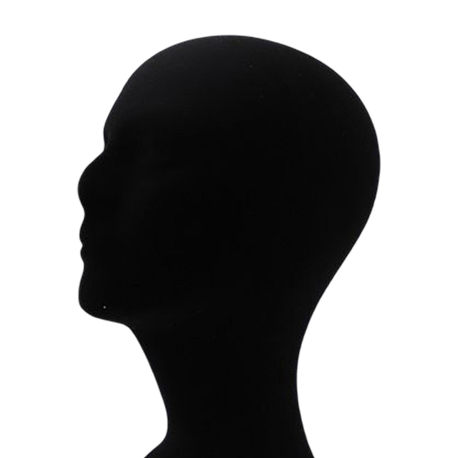 2 Piece Portable Mannequin Head Model Display Hat Stand for Home Salon Travel