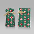 thumbnail image 3 of Merry Christmas Candy Bag Santa Gift Bag Snowflake Drawstring Bag Christmas Decorations for Home New Year 2022 Noel Presents, 3 of 5