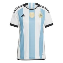 adidas Women's Soccer Argentina 2022 3-Star Winners Home Jersey (as1, Alpha, x_l, Regular, Regular) White/Blue