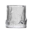 thumbnail image 1 of Vaso con textura de corteza, vaso de vidrio transparente de 300 ml for agua, zumo, bebidas y whisky., 1 of 5