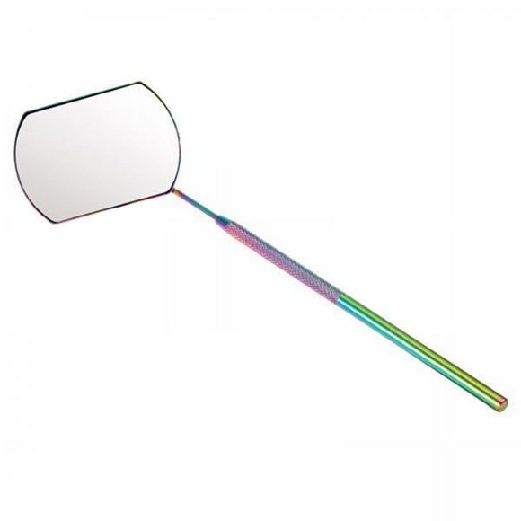 3 Espejos De Acero Inoxidable Para Comprobar La Extensión De Pestañas Y Aplicar Herramientas De Colores.