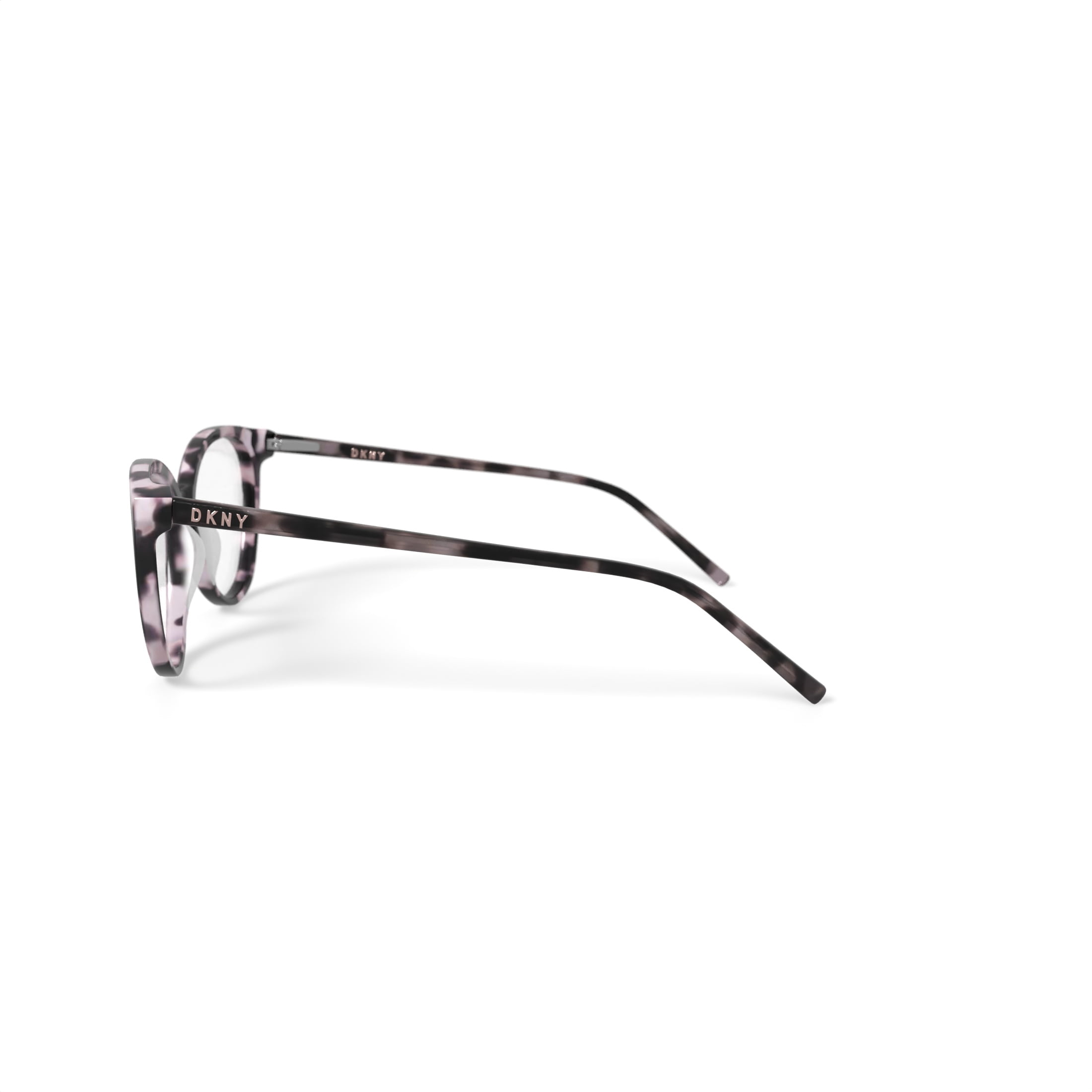 DKNY Women's DK5003 Prescription Eyeglasses with Case, Blush Pink Tortoise