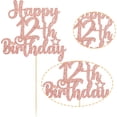 thumbnail image 4 of 1Pc Happy 12th Birthday Cake Topper Glitter 12 & Fabulous Cheers to 12 Years Old Cake Pick for Celebrating 12th Birthday Anniversary Party Cake Decorations Supplies, 4 of 5