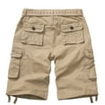 thumbnail image 6 of Women's Casual Fitted Multi-Pockets Twill Bermuda Cargo Shorts(No Belt),Khaki 14, 6 of 10