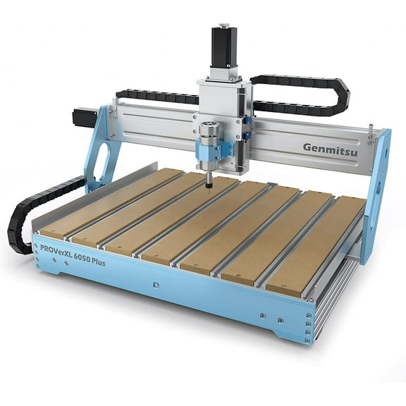 Genmitsu CNC Machine PROVerXL 6050 Plus for Metal Wood Acrylic MDF Carving, GRBL Control, 3 Axis Milling CNC Router Machine, Hybrid Table