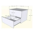 thumbnail image 4 of Nexera Karibou 3 Piece Bedroom Set, Truffle, 4 of 8