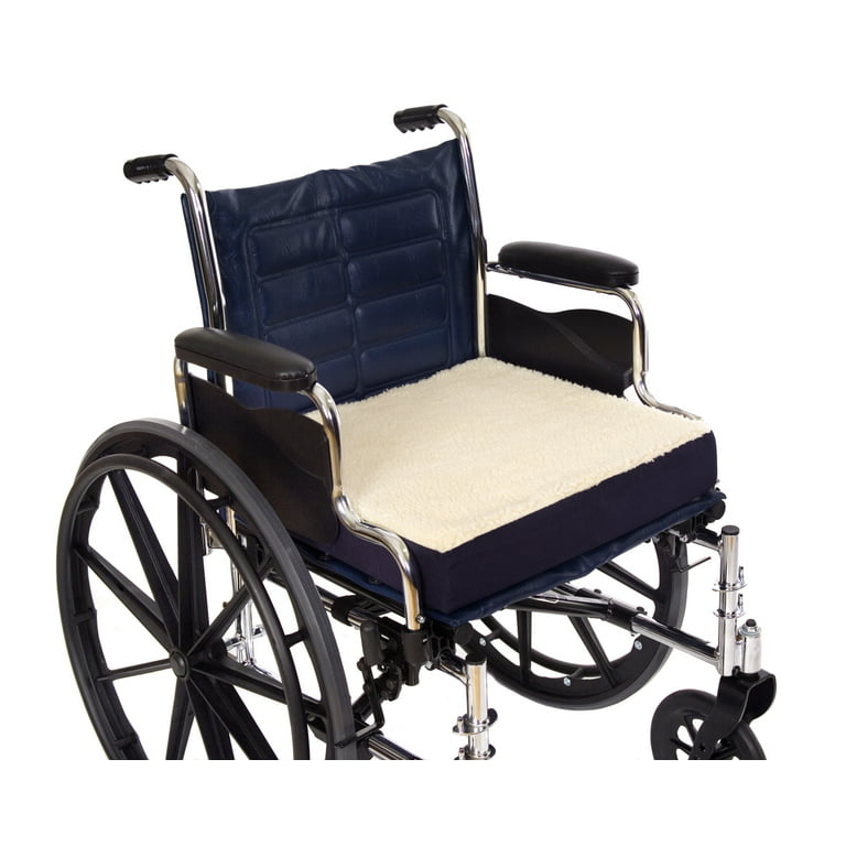 Essential Medical Supply Fleece Covered Wheelchair Cushion