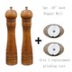 thumbnail image 1 of Molinillo de sal y pimienta de 5, 8 y 10 pulgadas, molinillo de grano de especias de madera maciza con núcleo de molienda de cerámica ajustable, molinos de herramientas de cocina Adepaton 2029403-6, 1 of 3