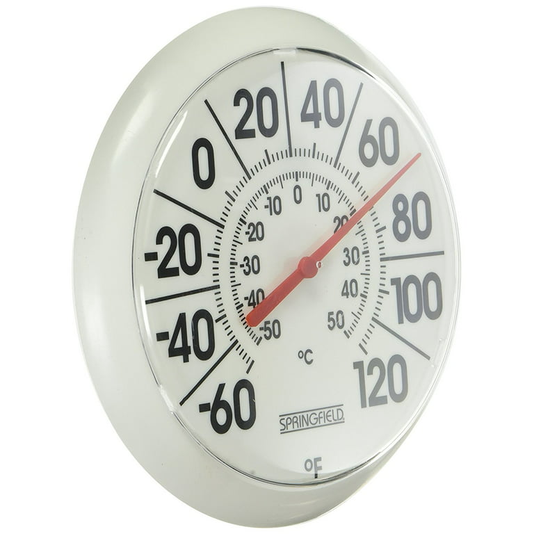 Taylor 5132N 8 1/8 Utility Indoor / Outdoor Wall Thermometer