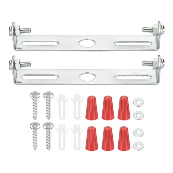 Uxcell 95mm (3.7") Universal Light Fixture Mounting Bracket Kit, 2 Set Light Crossbar Ceiling Light Plate with Screw for Wall Light Ceiling Light Pendant Chandelier