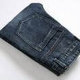 thumbnail image 5 of IROINNID Jean Pants For Men Medium Wash Ripped Trendy Slim Jeans Rigid Waist Skinny Full-Length Print Jean Pants, 5 of 8