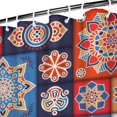 thumbnail image 4 of Ethnic Vintage Boho Shower Curtain 72x84 Inches Quick-Dry Polyester Curtain with Plastic Hooks Rustic Tribal Artistic Style, 4 of 5