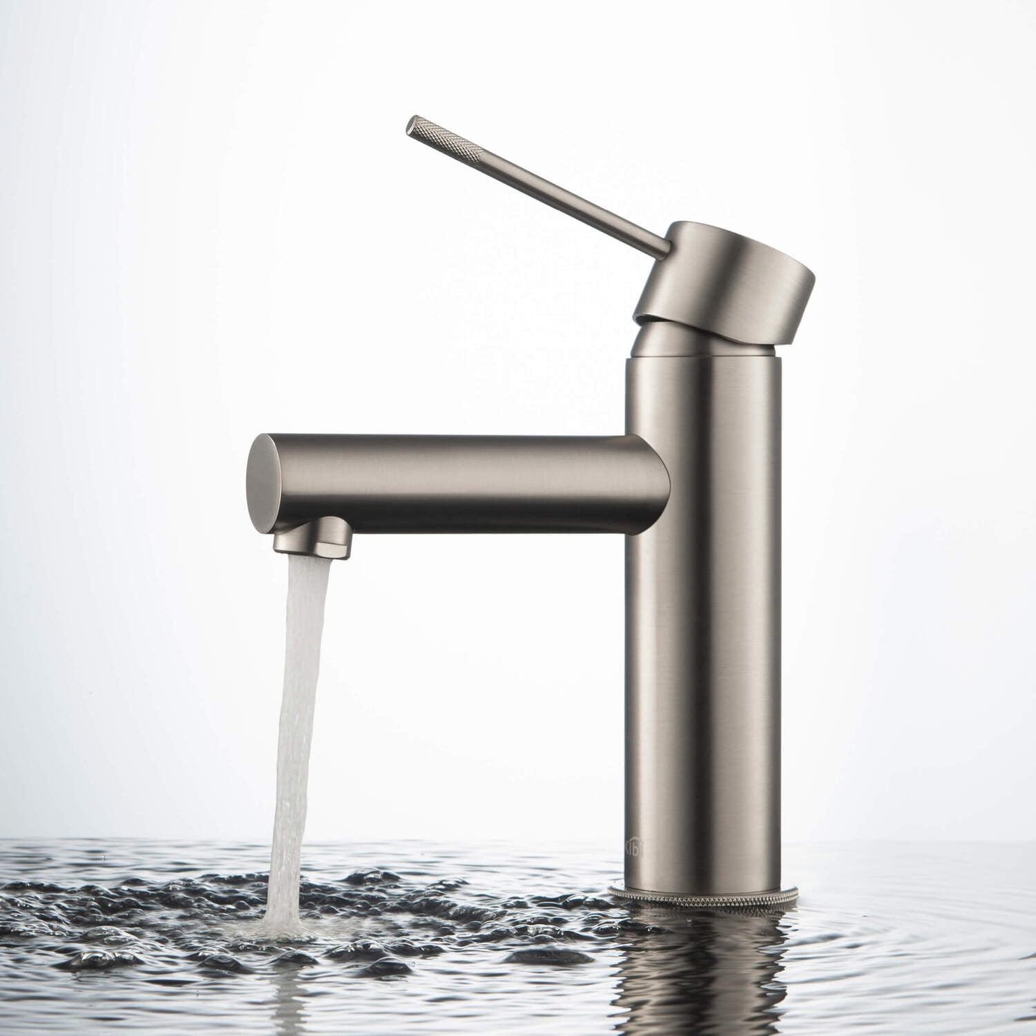 Kibi Circular X Single Handle Bathroom Vanity Sink Faucet with Pop Up Drain