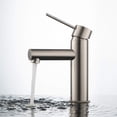 thumbnail image 2 of Kibi Circular X Single Handle Bathroom Vanity Sink Faucet with Pop Up Drain, 2 of 3