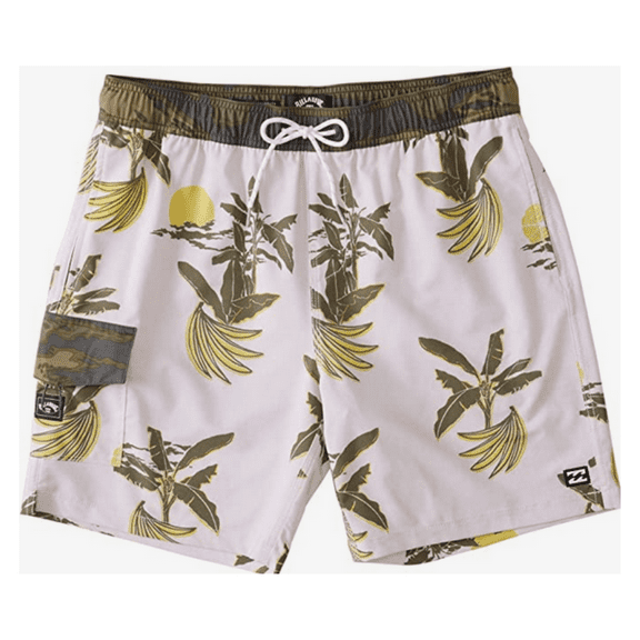 Billabong Men's Layback BBO Elastic Waist 17 Boardshorts, Pink, XL