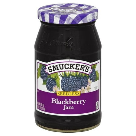 (3 Pack) Smucker's Seedless Blackberry Jam, (Best Blackberry Jam Recipe)