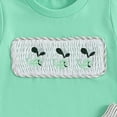 thumbnail image 4 of Toddler Boy Summer Outfits Baby Boy Embroidery Print Short Sleeves T-Shirt Plaid Shorts Set Boy Clothes Set, 4 of 6