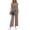 Gray, variant on MOYIKO 2 Piece Sets for Women Casual Summer Outfits Sleeveless Tops and Wide Leg Pants with Pockets Travel Vacation Lounge Sets