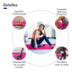 thumbnail image 2 of Tapete Yoga  Bloosom Pilates Fitness Ejercicio Portátil 10mm Grosor Rosa, 2 of 4