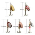 thumbnail image 4 of 10pcs Fishing Lure Spinnerbait, Bass Trout Salmon Hard Metal Spinner Baits Kit with Tackle Boxes, 4 of 7