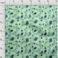 thumbnail image 2 of oneOone Cotton Jersey Mint Fabric Flower & Leaves Watercolor Quilting Supplies Print Sewing Fabric By The Yard 58 Inch Wide, 2 of 4