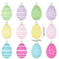 thumbnail image 2 of 12-Pack Easter Hanging Eggs - Multicolor Plastic Easter Ornaments with Gold Rope for DIY Crafting, Holiday Decoration, and Meaningful Gifts - Easter-Themed Home Decor, 2 of 6
