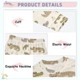 thumbnail image 4 of joogoo Cartoon Alligators Pajamas Set Long Sleeve Soft Cotton Sleepwear 2 Piece 18M, 4 of 7