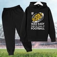thumbnail image 2 of Youmylove Kids Football Letter Printed Hoodies Pants Hooded Children Casual 2PCS Fashion American Football Fans Sports Gift Stylish Dailywear, 2 of 3