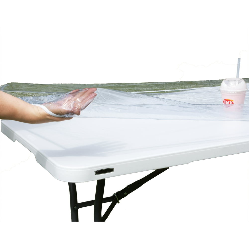 Rally Home Goods Outdoor Fitted Vinyl Rectangular Tablecloth for 6 FT