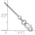 thumbnail image 2 of Primal Gold 14 Karat White Gold 1mm Round Open Link Cable Chain Anklet, 2 of 2