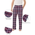 thumbnail image 4 of Lollipie Men's Pajama Pants 3-Pack Drawstring Plaid Pajamas Bottoms Soft Long Lounge Woven Pj Sleep Pant with Pockets, 4 of 8