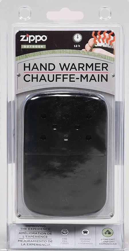 Zippo Handwärmer Geschenk Box schwarz mit Benzin Hand Warmer Gift Set 2002673 