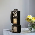 thumbnail image 2 of Modelo de teléfono vintage - L 3.74" x W 2.95" x H11.4 Accesorios para teléfono fijo antiguo negro Decoración de pared de resina antigua Giratorio, 2 of 5