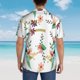 thumbnail image 4 of Fotbe Pretty Floral With Leaves Camisa Hawaiana para Hombre Unisex – Camisa Casual de Verano con Botones de Manga Corta de Algodón y Lino,X-Large, 4 of 7