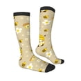 thumbnail image 3 of Picia Women Crew Soft Moisture-wicking Socks Cute Bee Gnome 2 Pattern Design Cotton Socks, One Size fit All, 3 of 9