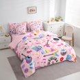 thumbnail image 3 of Manfei Colorful Guitar 7-Piece King Bedding Set,Music Instruments Cowgirl Hats,Cozy Bedroom Decor, 3 of 8