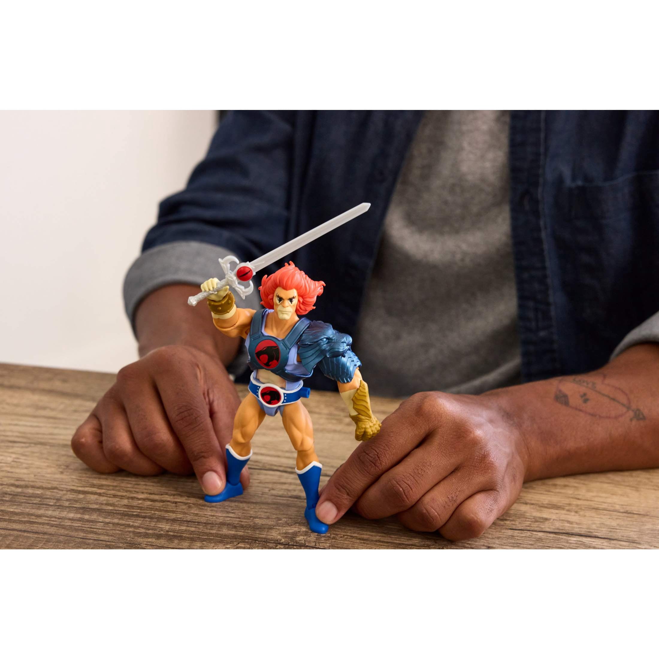 Masters of the Universe Origins & ThunderCats Lion O Action Figure, 1980s Posable Crossover Toy