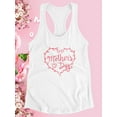 thumbnail image 3 of Mothers Day Pink Garland Racerback Tank Women -Image by Shutterstock, Female Medium, 3 of 4