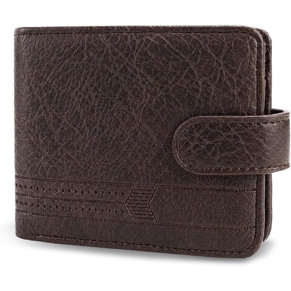 Wallet for Men, Bifold Mens Wallet with Pocket, Coffee