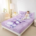 thumbnail image 4 of Castle Fairy Teens Boys Girls Xmas Snowman 3Pcs Twin Sheet Sets,Happy New Year Twin Fitted Sheet,Festival Theme Breathable Flat Sheet,Ultra Soft Home Decor, 4 of 7