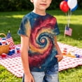thumbnail image 5 of CCRFTGI Usa Flag Shirts for Child Boys Girls Size 7 Patriotic Cute Tops 4th Of July American Flag Tie Dye Outfits Red White and Blue Summer Tops 1776 T-Shirts Dark Blue 9-10 Years, 5 of 6