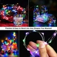 thumbnail image 5 of Led Fairy Lights Battery Operated String Lights Waterproof Copper Wire for DIY Wedding Party Bedroom Patio Christmas, Cool White, 5 of 8