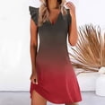 thumbnail image 1 of Baikeli Robes d'Été Pas Cher pour Femmes 2024 Mode Femmes Décontractée Col en V Robes Imprimées Été Sans Manches Robe Chandail Robe Printemps pour Femmes, 1 of 5