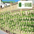 thumbnail image 3 of Artificial Hedges Fence, Artificial Boxwood Hedge Simulation, Expandable Sun Protection Waterproof Artificial Topiary Hedge Plant for Garden Virginia Creeper Leaves Balcony Patio Outdoor, 3 of 7
