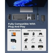 ORICO 7-Port USB 3.0 High Speed Hub with 5Gbps Extender and Multi Port Adapter for Laptop, 1.64ft Cable