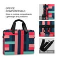 thumbnail image 4 of FORMRS 16" Laptop Sleeve Bag Carrying Case with Handle Travel Shoulder Briefcase, Navy Blue Stripes, 4 of 8