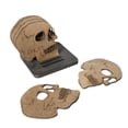 thumbnail image 4 of Gothic Decor Wooden Coaster Set with Holder, Absorbent Skull Drink Coasters for Bar, Spooky Halloween Decorations for Kitchen Table, Unique Housewarming Gift, A, 4 of 6
